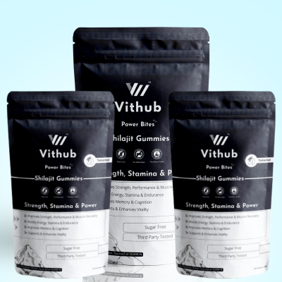 Shilajit Gummies For Strength, Stamina and Vitality  | 90 Days Pack | With Shilajit, Ashwagandha, Black Musli and Gokshura |  2.5x Absorption | Tangy Tamarind Flavour | Sugar-Free | One A Day| No heavy metals | Third Party Tested |NABL Certified